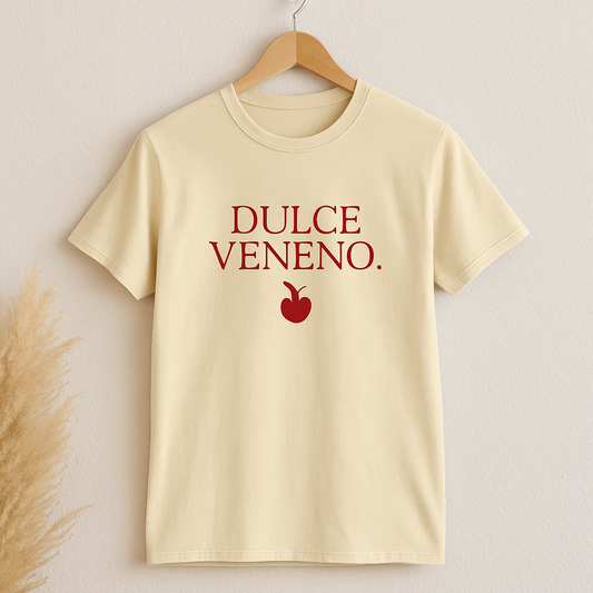 Spanish Women's T-Shirt Dulce Veneno Cotton Crew Tee, Casual T-Shirt, Gift Idea, Summer Fashion, Graphic Tee, Trendy Apparel