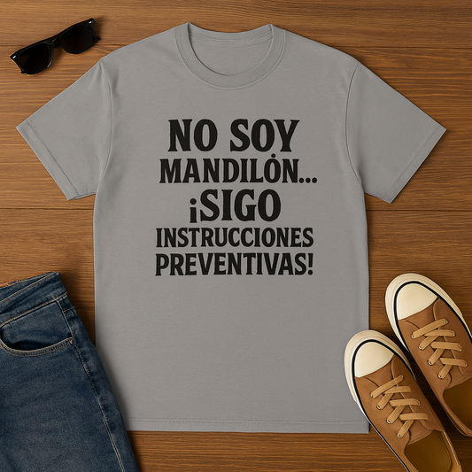 Funny Mandilon Quote Unisex Tee, Humorous Husband Shirt, Sarcastic Men's T-Shirt, Hilarious Boyfriend Gift, Comical Partner Apparel