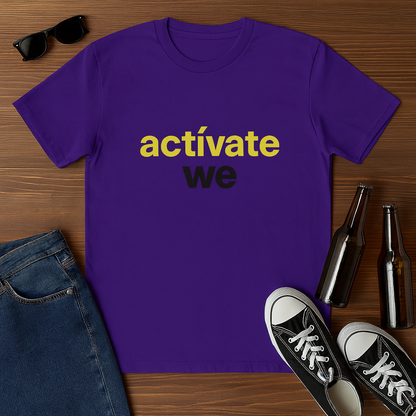 Funny Spanish Unisex Crew Tee, Casual Shirt, Everyday Wear, Motivational Clothing, Trendy Outfit, Activate Yourself.