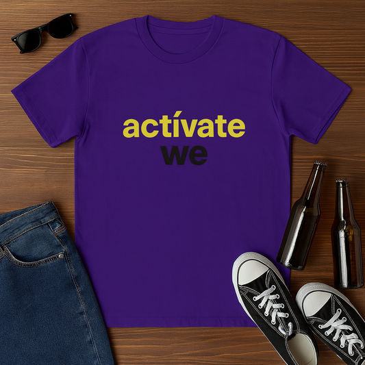 Funny Spanish Unisex Crew Tee, Casual Shirt, Everyday Wear, Motivational Clothing, Trendy Outfit, Activate Yourself.
