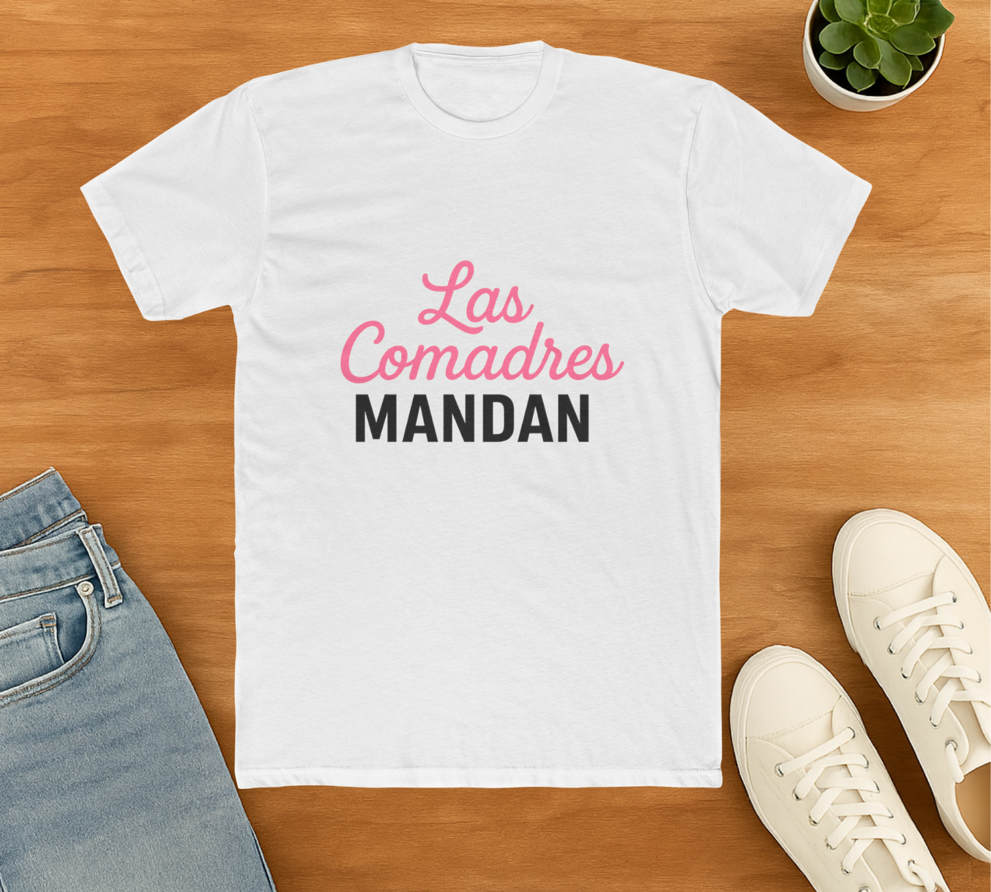 Womens Spanish Tee Las Comadres Mandan, Casual Gift, Fun Womens Apparel, Everyday Wear, Social Gatherings