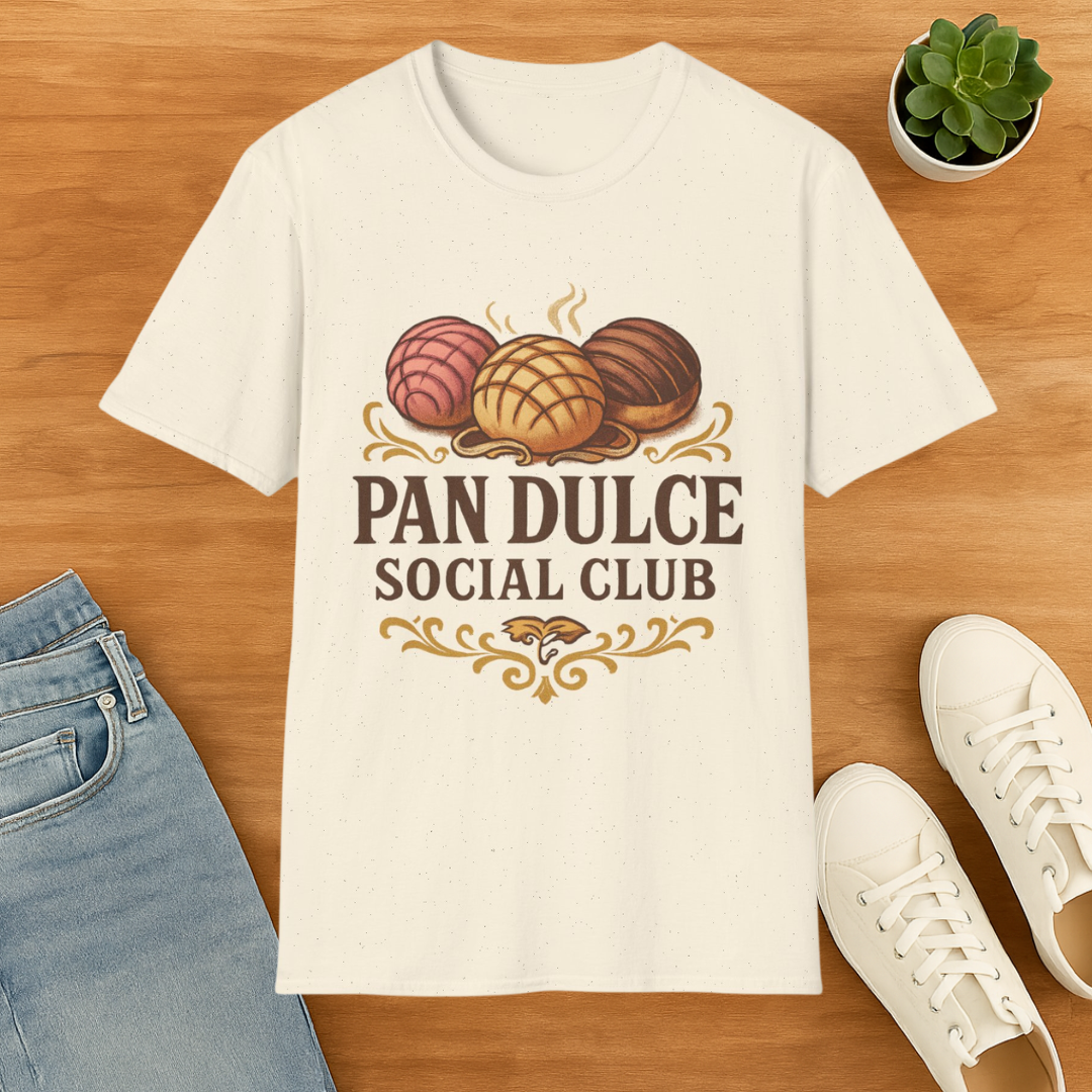 Pan Dulce Social Club T-Shirt — Concha Mexican Pastry Bakery Tee