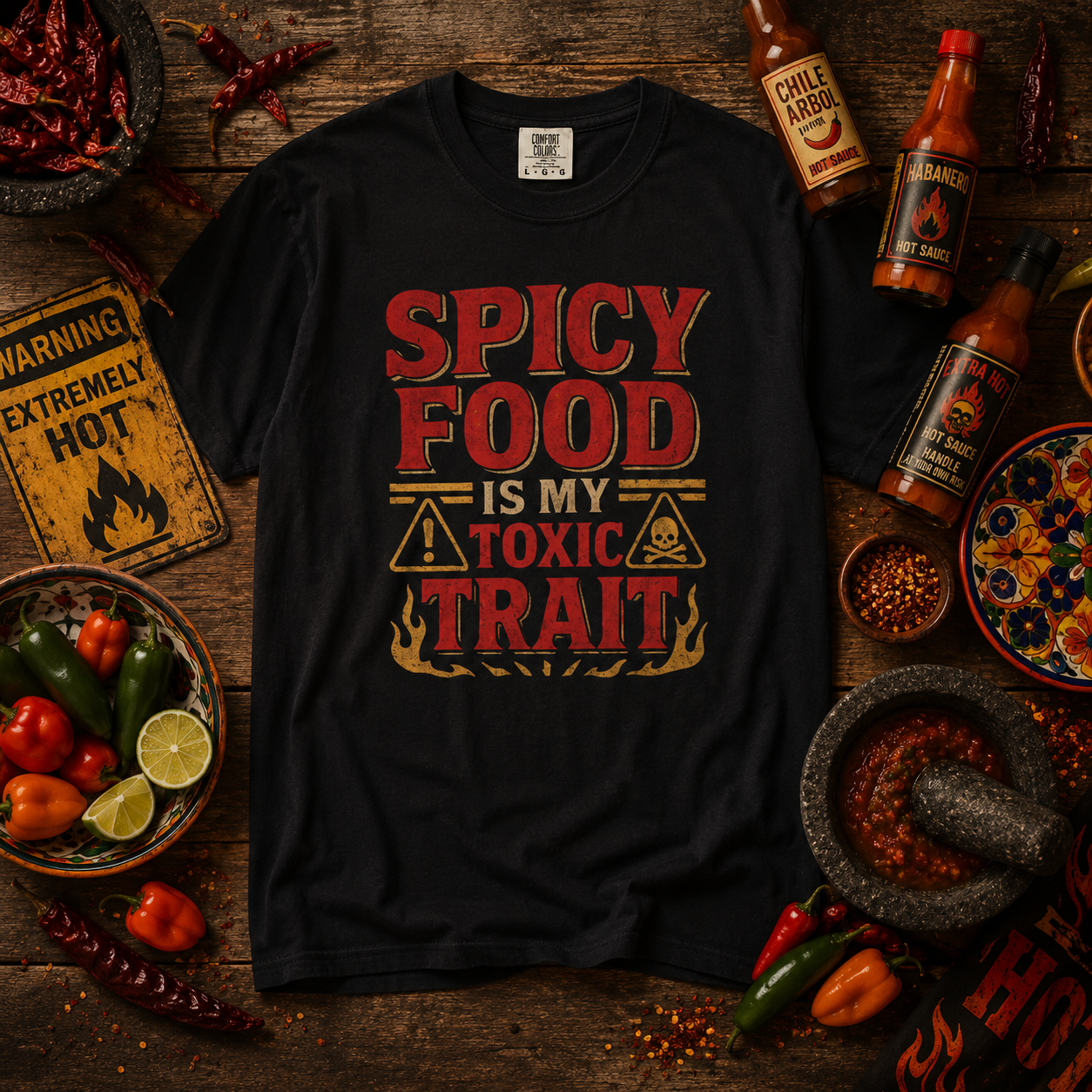 Funny Spicy Food Is My Toxic Trait T-Shirt