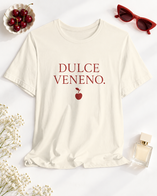 Spanish Women's T-Shirt Dulce Veneno Cotton Crew Tee, Casual T-Shirt, Gift Idea, Summer Fashion, Graphic Tee, Trendy Apparel