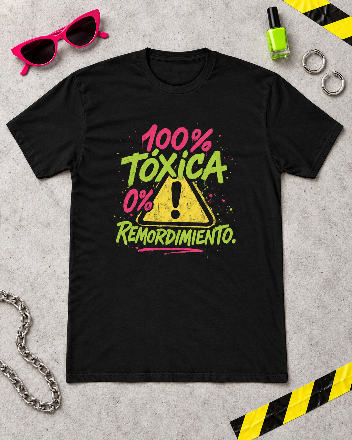 Funny Women's Spanish 100% Tóxica Cotton Crew Tee, Funny Quote T-Shirt, Gift for Friends, Casual Wear, Birthday, Self-Expression