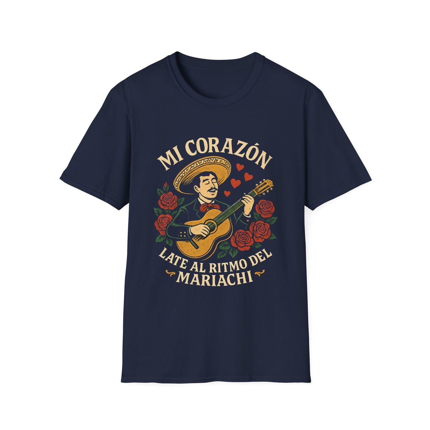 Mariachi Heart T-Shirt Tee for Music Lovers | Perfect for Parties, Celebrations, Gifts, Festivals