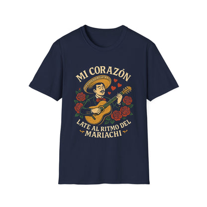 Mariachi Heart T-Shirt Tee for Music Lovers | Perfect for Parties, Celebrations, Gifts, Festivals