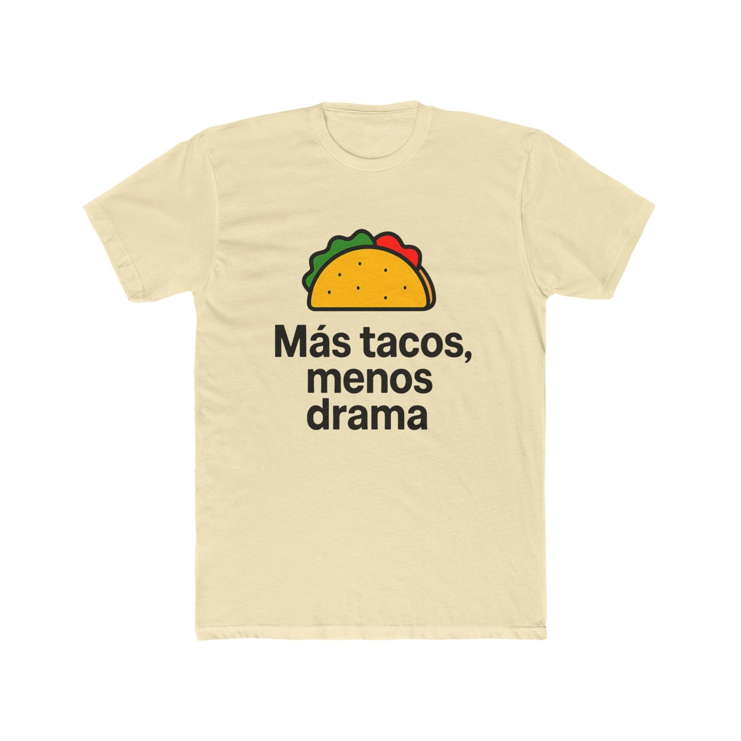 Funny Spanish Taco Quote Tee, Unisex Crew Neck T-Shirt, Casual Wear, Gift for Taco Lovers, Party, Foodie Humor
