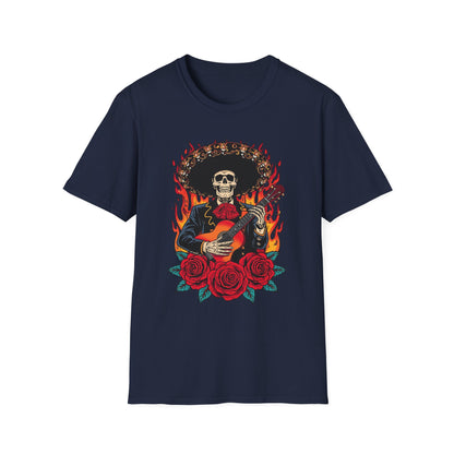 Mariachi Day of the Dead T-Shirt - Day of the Dead Tee, Unisex T, Vintage Vibe, Music Lover Shirt