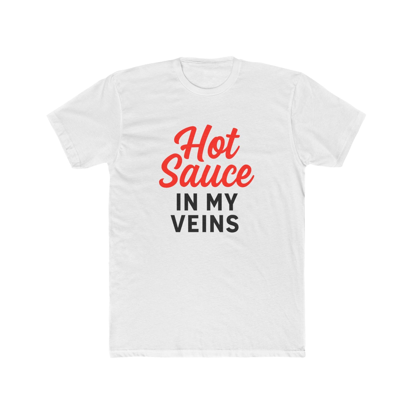 Funny Hot Sauce Lover's Unisex Cotton Crew Tee, Funny Gift, Foodie Apparel, Spice Enthusiast Shirt, Casual Wear, Comfort Tee, Hot Sauce Gift