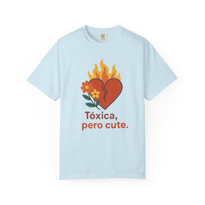 Funny Spanglish Women's Cute Toxicity Unisex T-Shirt, Graphic Tee, Casual Wear, Gift for Friends, Summer Outfit, Heart & Flower Design