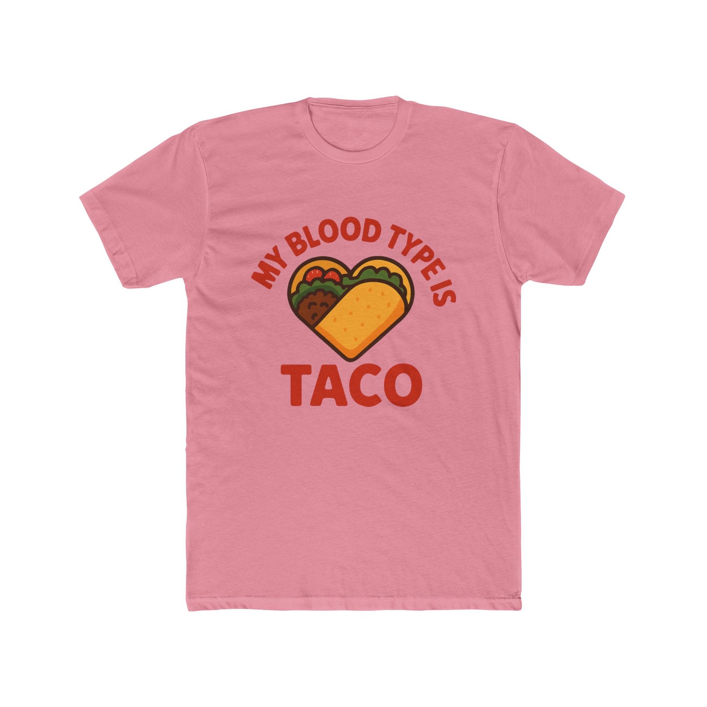 Funny Taco Blood Type Tee, Unisex T-Shirt, Gift for Taco Lovers, Casual Wear, Foodie Humor Shirt