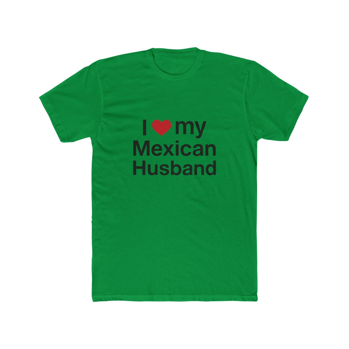 Womens Love for Mexican Husband Tee, Cute T-Shirt Gift for Spouses, Funny Couple Apparel, Anniversary, Valentines Day, Relationship Gift