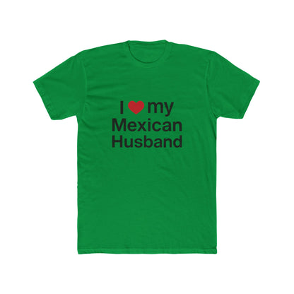 Womens Love for Mexican Husband Tee, Cute T-Shirt Gift for Spouses, Funny Couple Apparel, Anniversary, Valentines Day, Relationship Gift