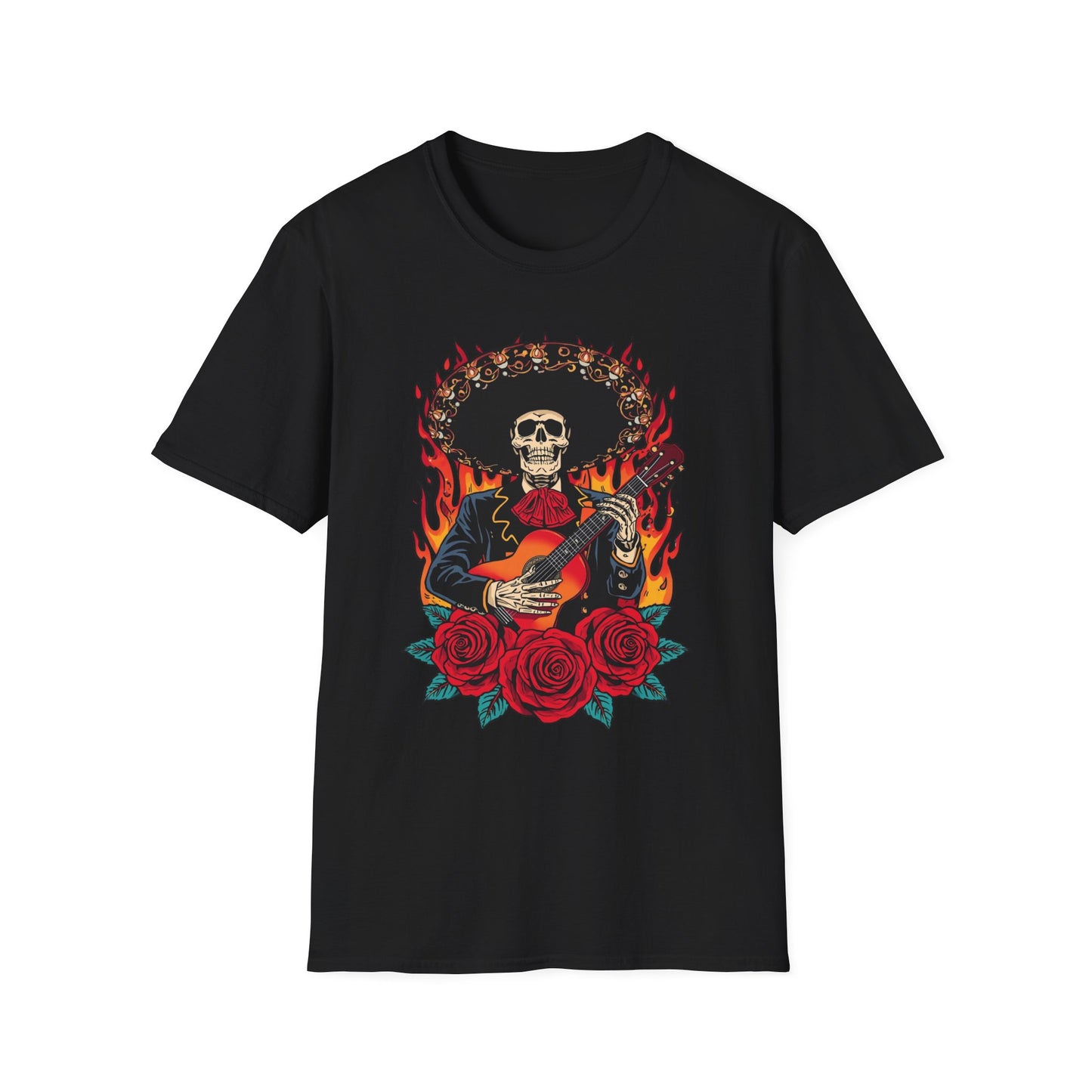 Mariachi Day of the Dead T-Shirt - Day of the Dead Tee, Unisex T, Vintage Vibe, Music Lover Shirt
