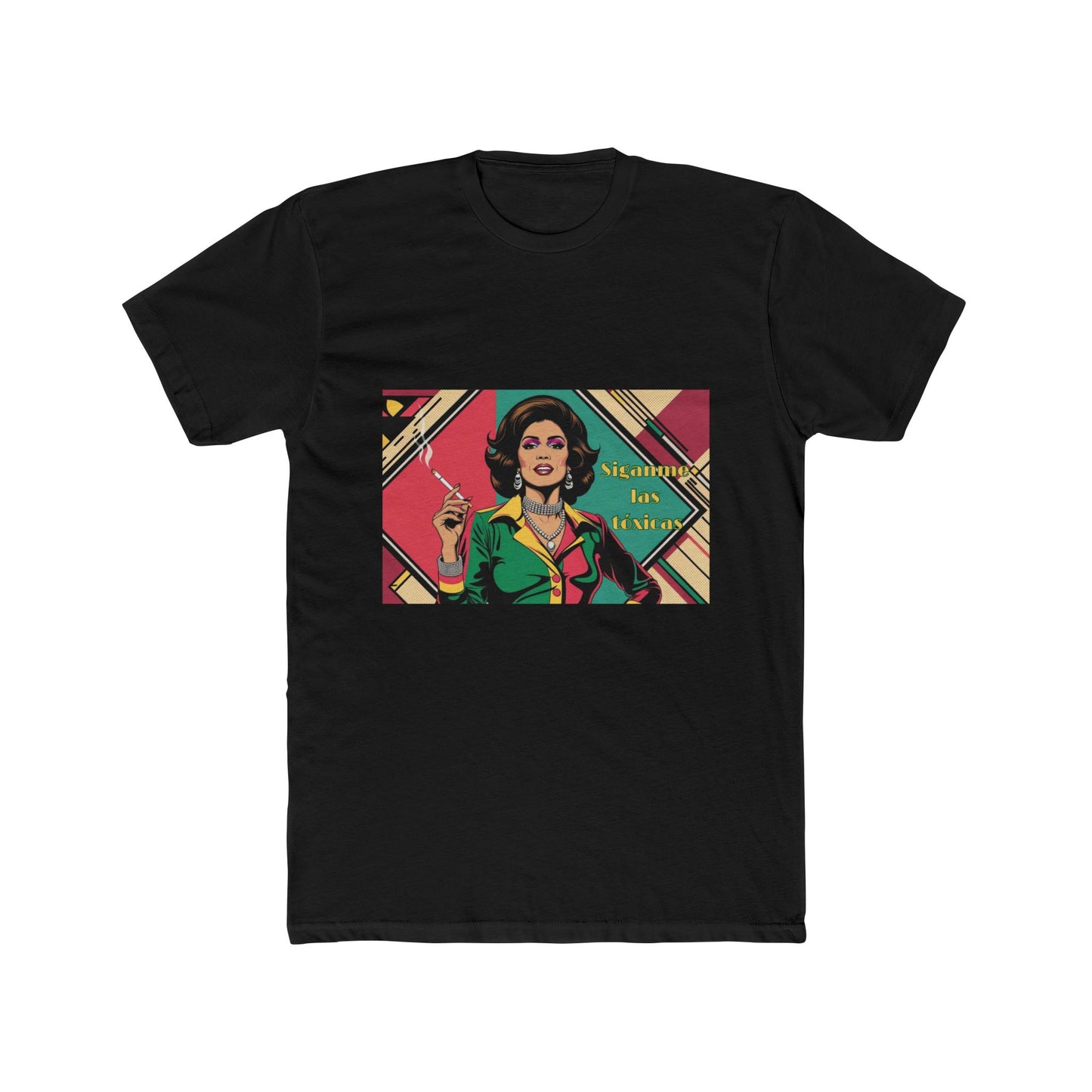 Unisex Cotton Crew Tee with Toxica calling her followers design