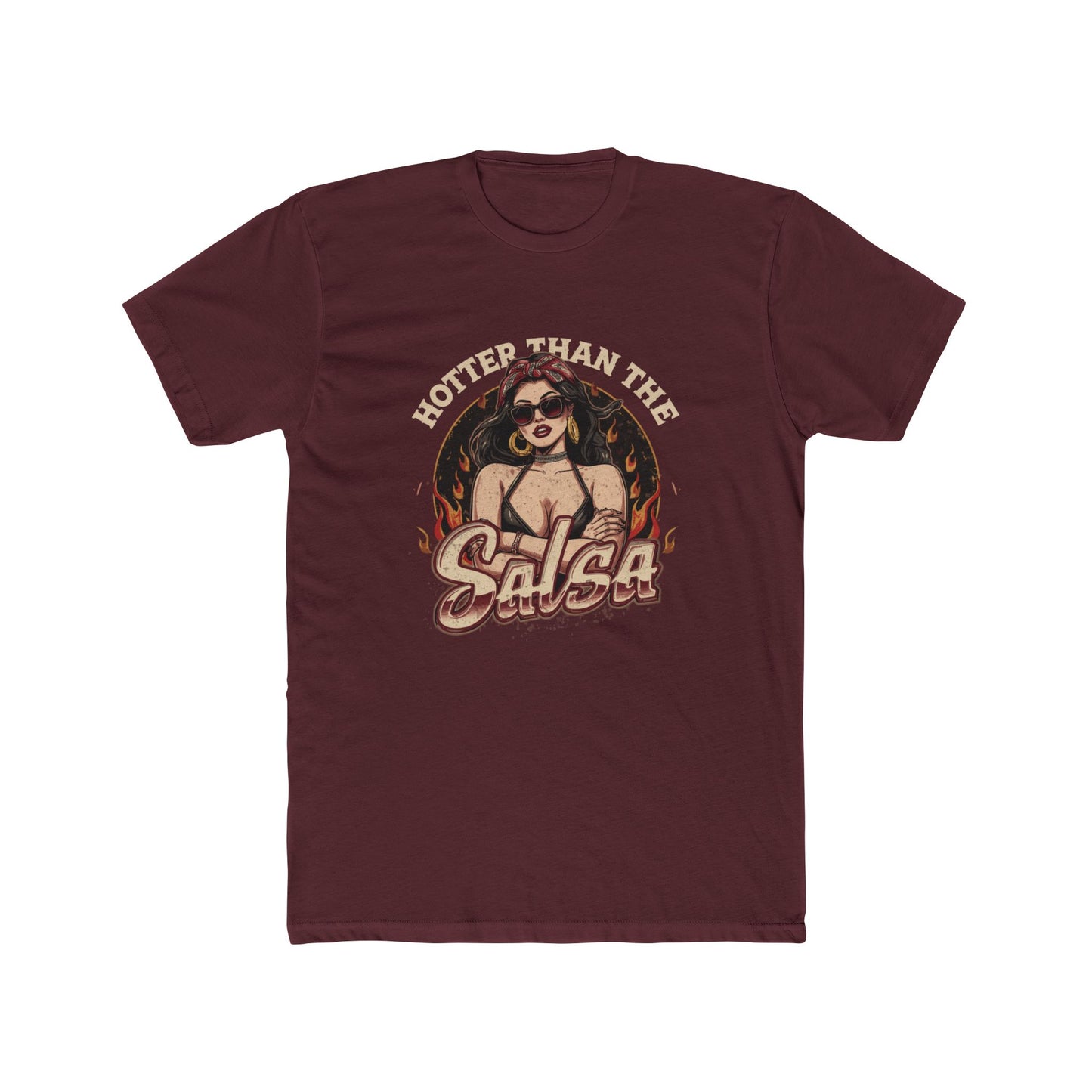 "Hotter Than the Salsa" Chicana Retro Pin-Up Graphic Tee