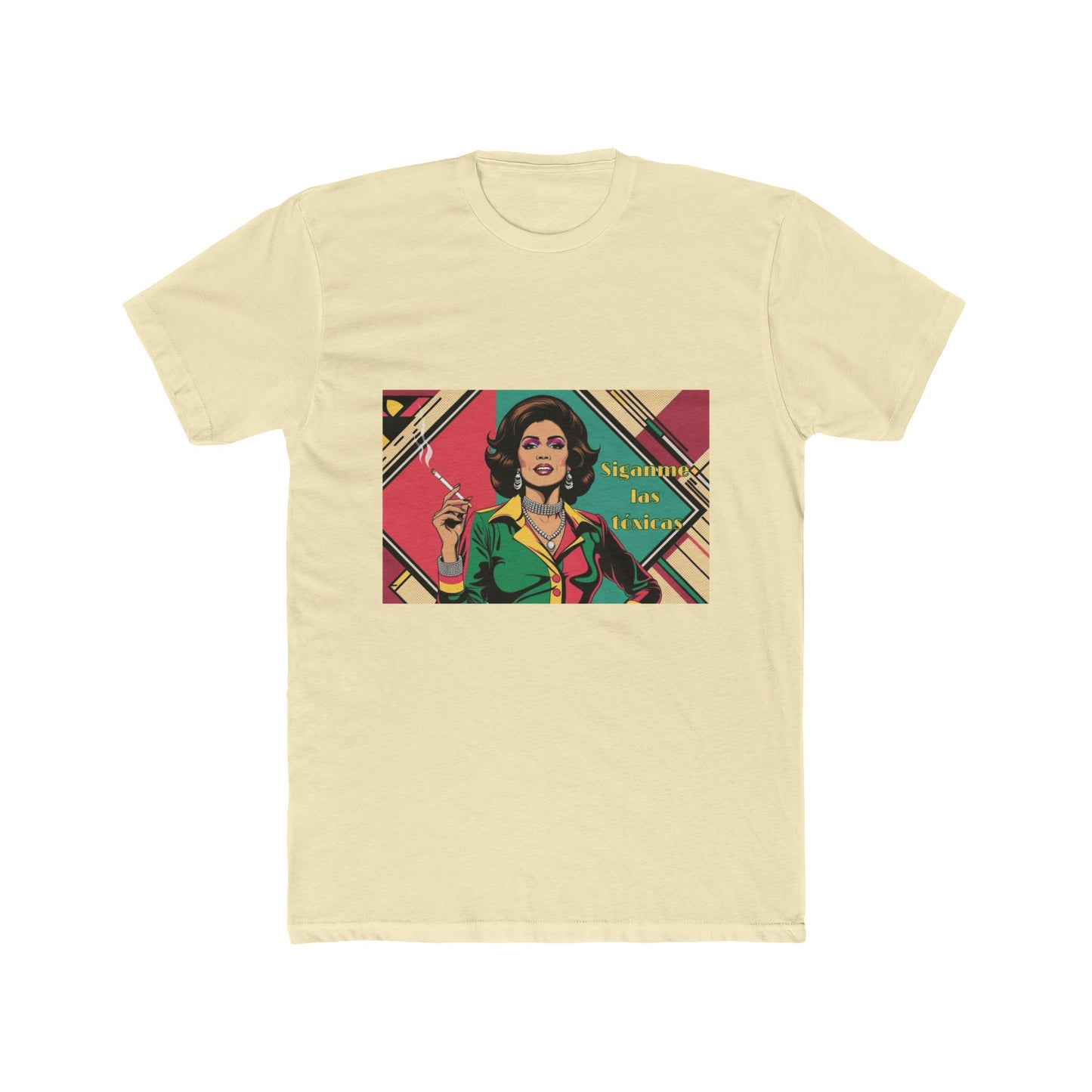 Unisex Cotton Crew Tee with Toxica calling her followers design