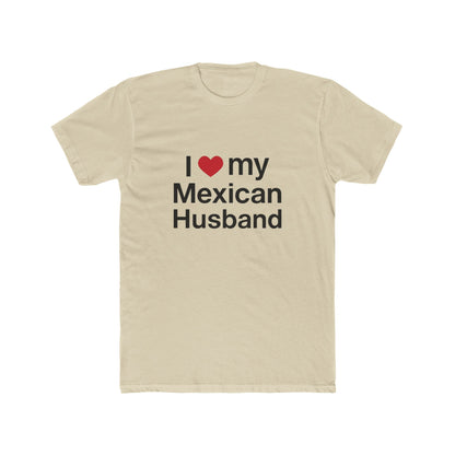 Womens Love for Mexican Husband Tee, Cute T-Shirt Gift for Spouses, Funny Couple Apparel, Anniversary, Valentines Day, Relationship Gift