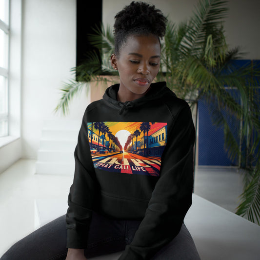 California Love Supply Hoodie, Unisex Pullover Jacket Sweater, West Coast Beach Sunset Apparel Gift, Golden State Pacific Ocean Outerwear,