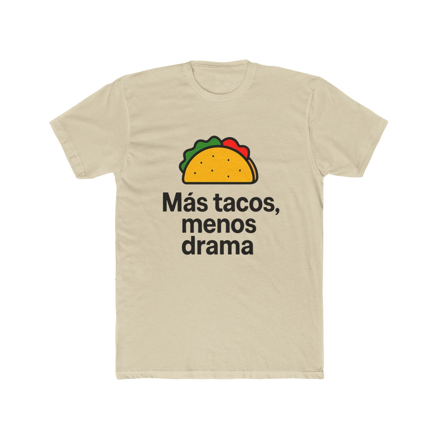 Funny Spanish Taco Quote Tee, Unisex Crew Neck T-Shirt, Casual Wear, Gift for Taco Lovers, Party, Foodie Humor