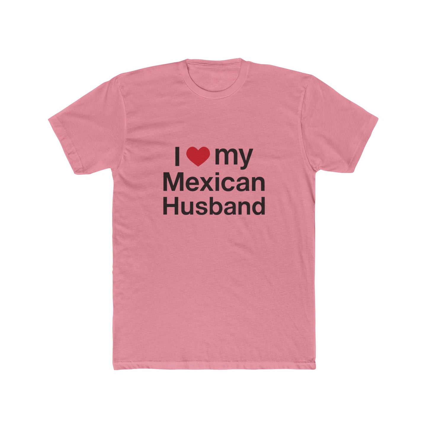 Womens Love for Mexican Husband Tee, Cute T-Shirt Gift for Spouses, Funny Couple Apparel, Anniversary, Valentines Day, Relationship Gift