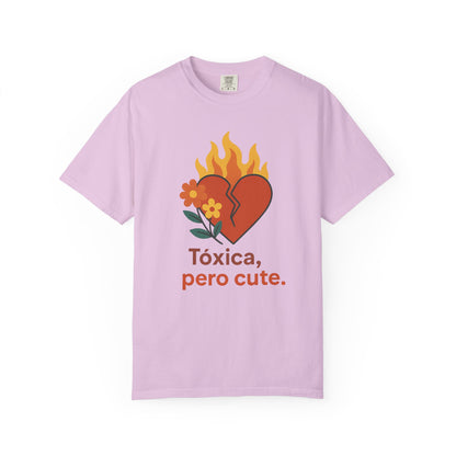 Funny Spanglish Women's Cute Toxicity Unisex T-Shirt, Graphic Tee, Casual Wear, Gift for Friends, Summer Outfit, Heart & Flower Design