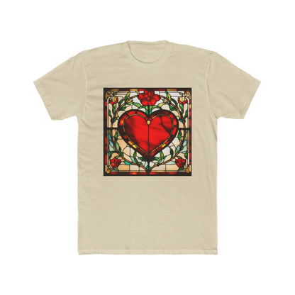 Stained Glass Heart T-Shirt — Vintage Floral Tee