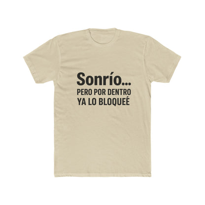 Funny Sonrío Cotton Crew Tee - Funny Quote Shirt, Gift for Friends, Casual Wear, Humor T-Shirt, Stylish Everyday Tee