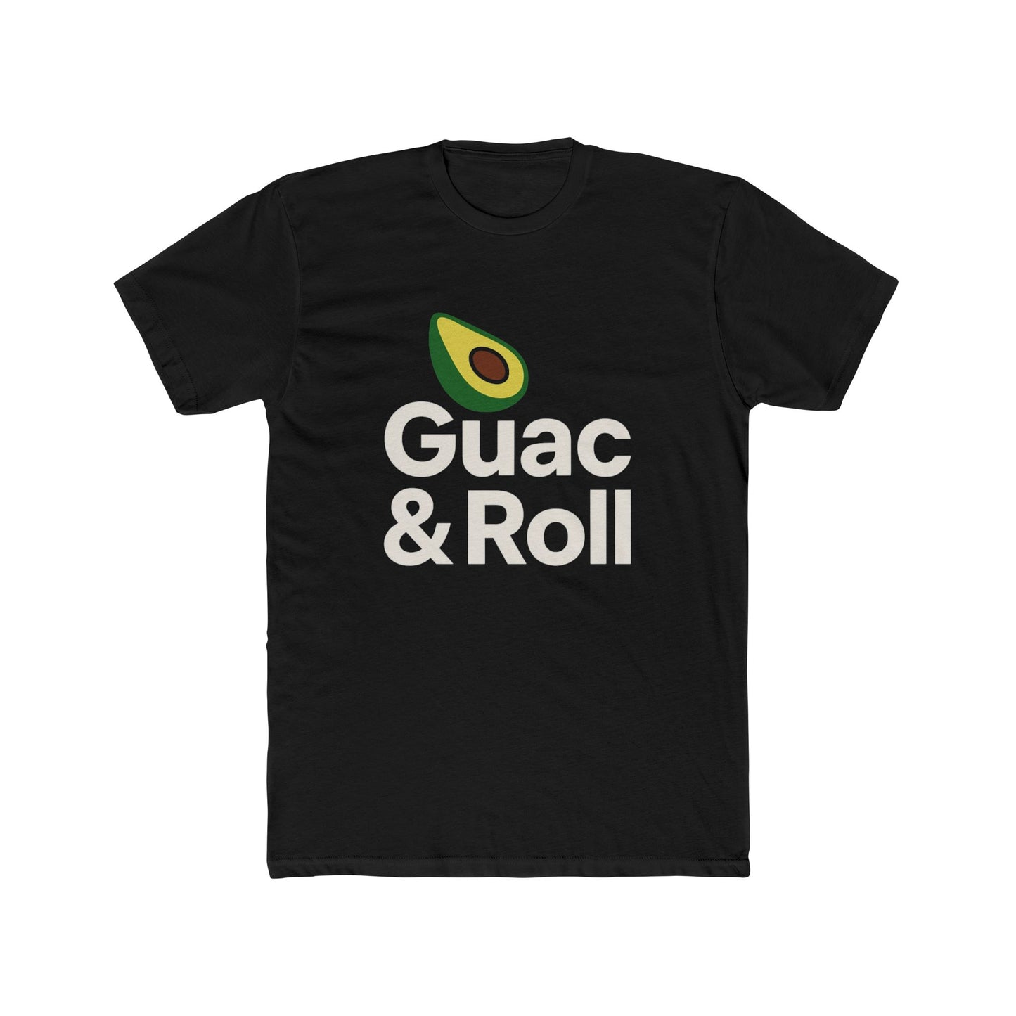 Funny Guac & Roll Unisex Cotton Crew Tee | Funny Avocado T-Shirt, Gift for Foodies, Casual Wear, Birthday Gift, Avocado Lovers Apparel