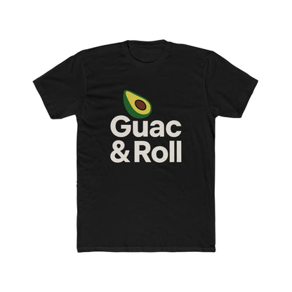 Funny Guac & Roll Unisex Cotton Crew Tee | Funny Avocado T-Shirt, Gift for Foodies, Casual Wear, Birthday Gift, Avocado Lovers Apparel