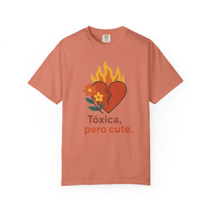 Funny Spanglish Women's Cute Toxicity Unisex T-Shirt, Graphic Tee, Casual Wear, Gift for Friends, Summer Outfit, Heart & Flower Design