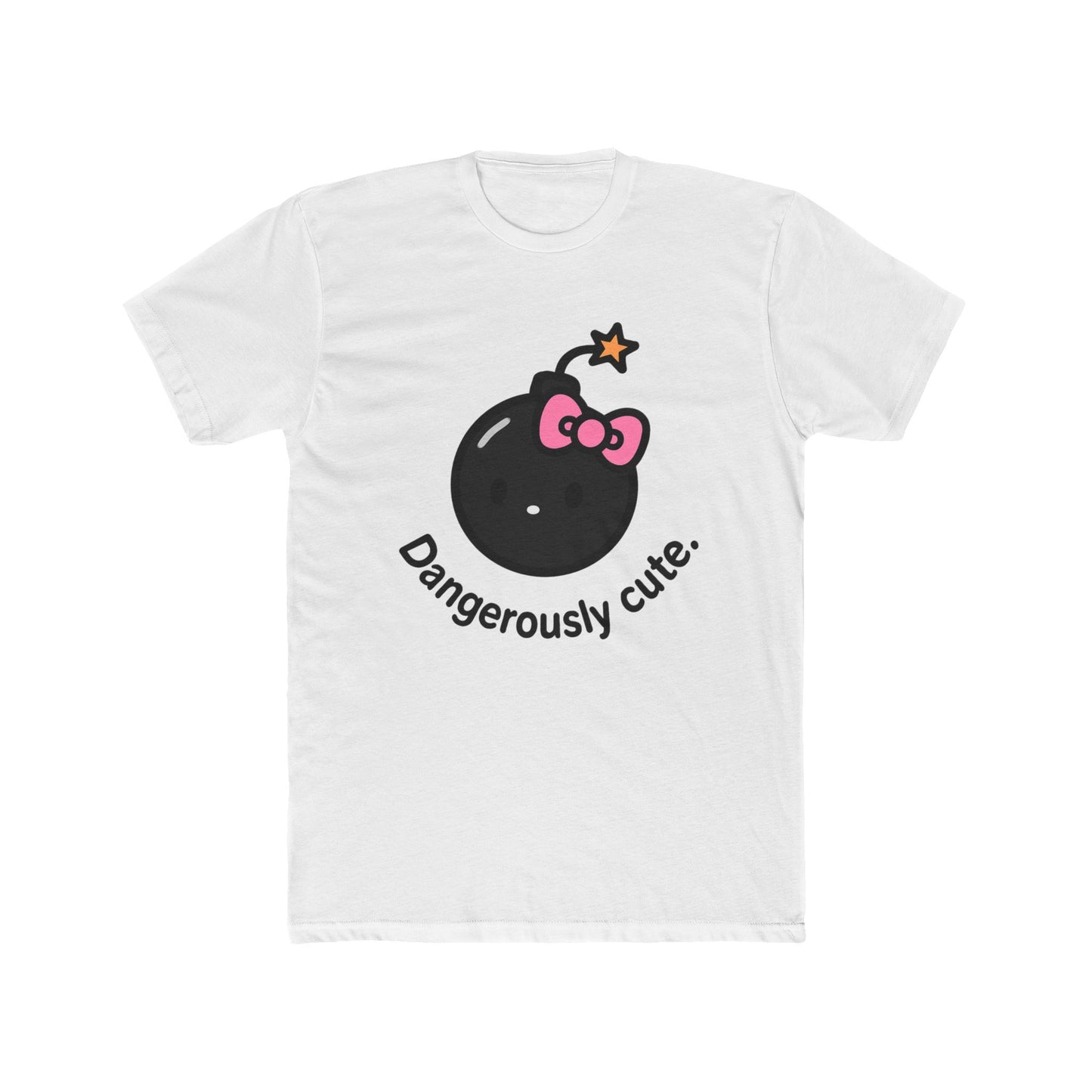 Women's Adorably Edgy Tee, Casual Wear, Gift for Friends, Fun Graphic Shirt, Cute Tee, Dangerously Cute.