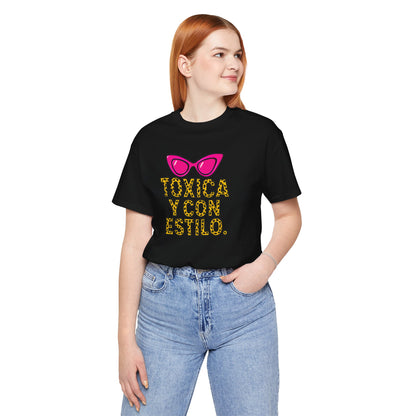 Funny Spanish Women's Toxic Style Tee, Fun Cotton Crew Shirt, Casual Wear, Gift for Friends, Birthdays, Summer Fashion, Cool Quotes Tee