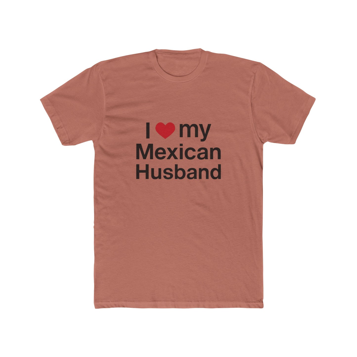 Womens Love for Mexican Husband Tee, Cute T-Shirt Gift for Spouses, Funny Couple Apparel, Anniversary, Valentines Day, Relationship Gift