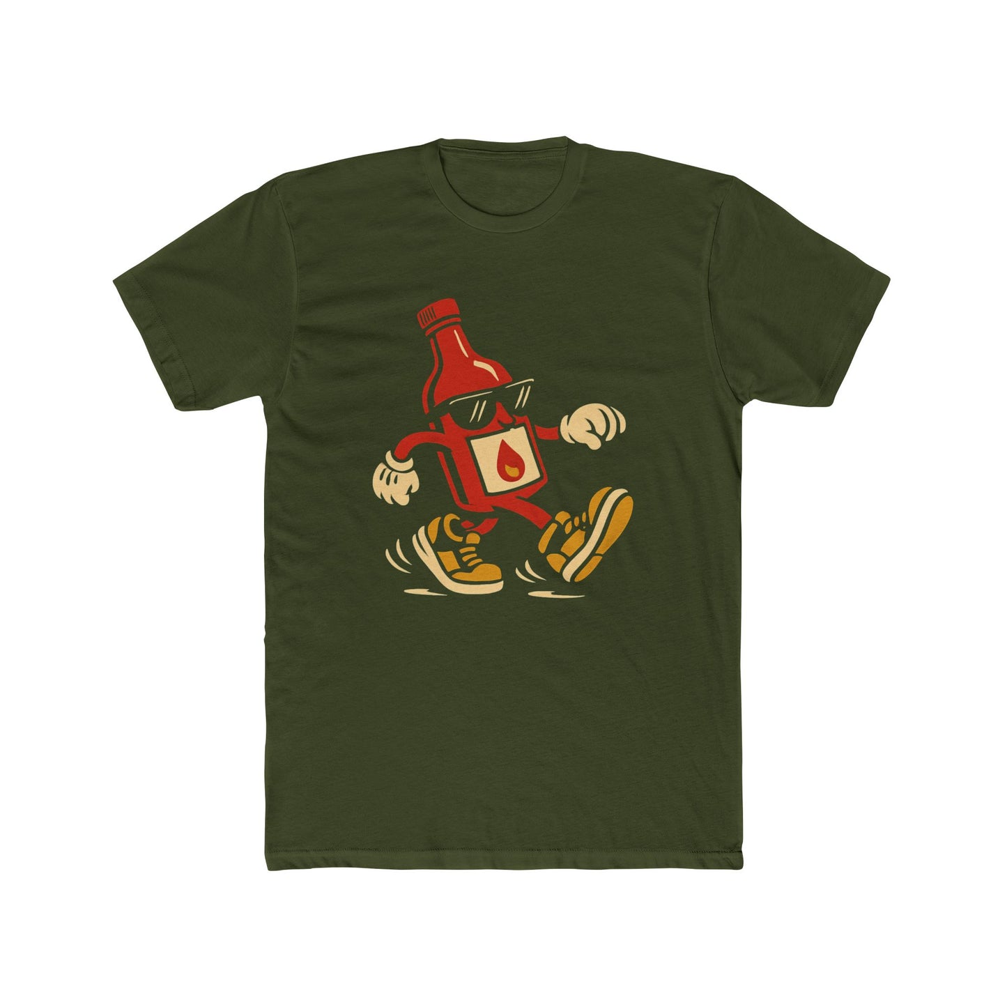 Cool Tapatio Hot Sauce Character Unisex Crew Tee, Funny Mexican T-Shirt, Casual Wear, BBQ Party Outfit