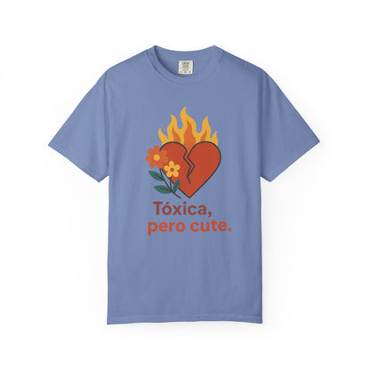 Funny Spanglish Women's Cute Toxicity Unisex T-Shirt, Graphic Tee, Casual Wear, Gift for Friends, Summer Outfit, Heart & Flower Design