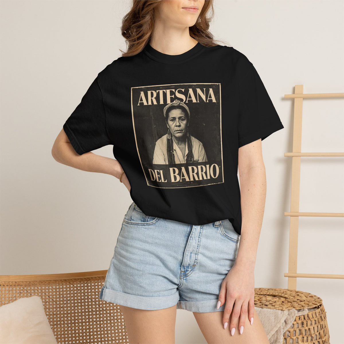 Artesana del Barrio T-Shirt — Vintage Latina Artisan Tribute Tee