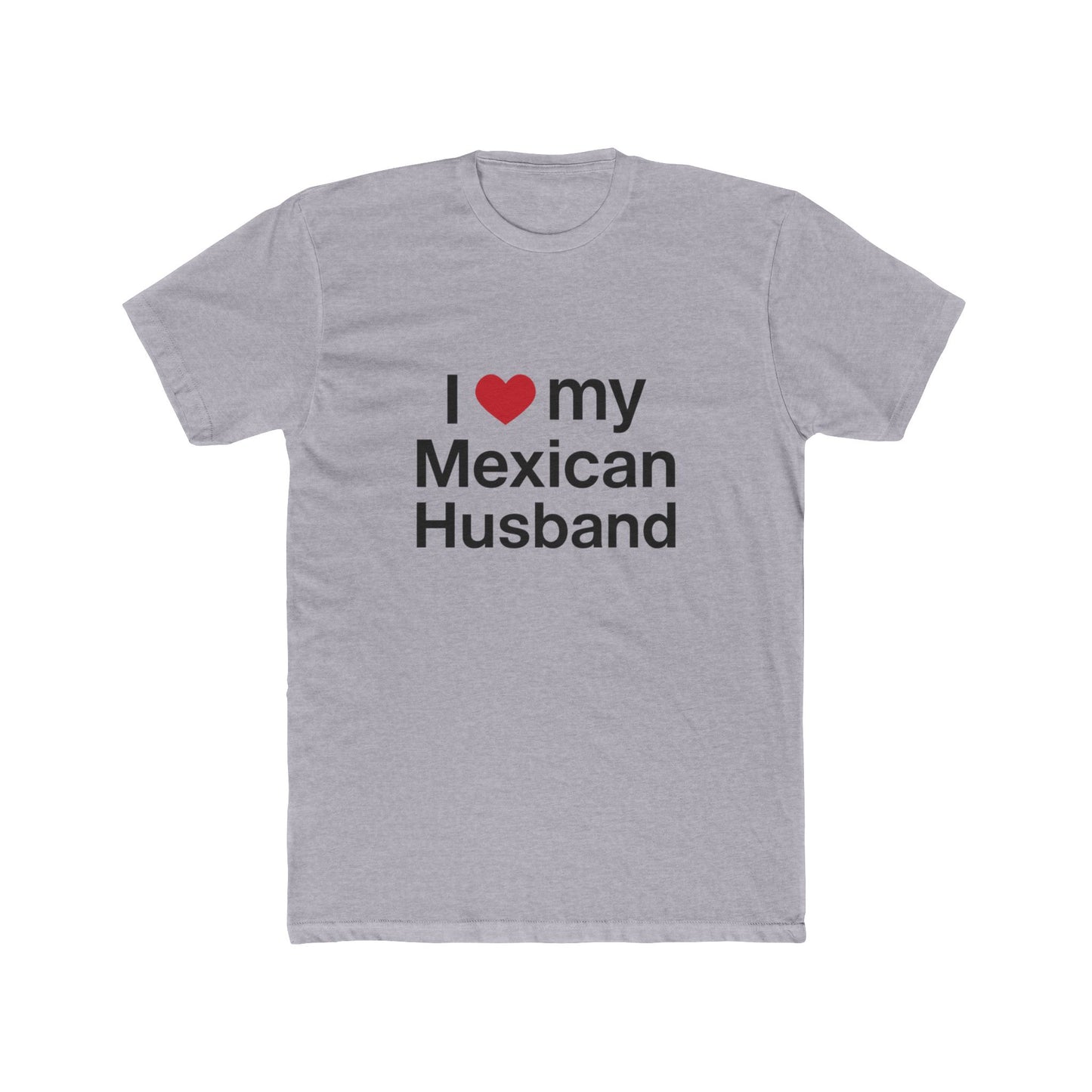 Womens Love for Mexican Husband Tee, Cute T-Shirt Gift for Spouses, Funny Couple Apparel, Anniversary, Valentines Day, Relationship Gift
