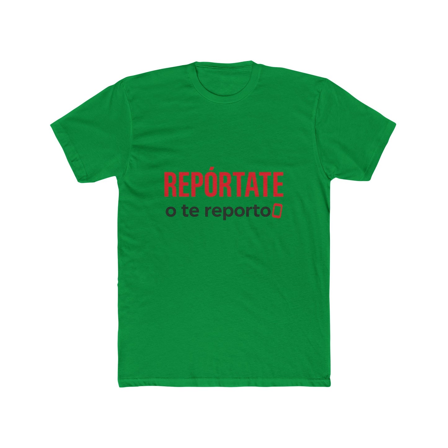 Funny Spanish Unisex Crew Neck Tee, Funny Reporting T-Shirt, Trendy Cotton Top, Casual Wear Gift, Summer Outing Apparel