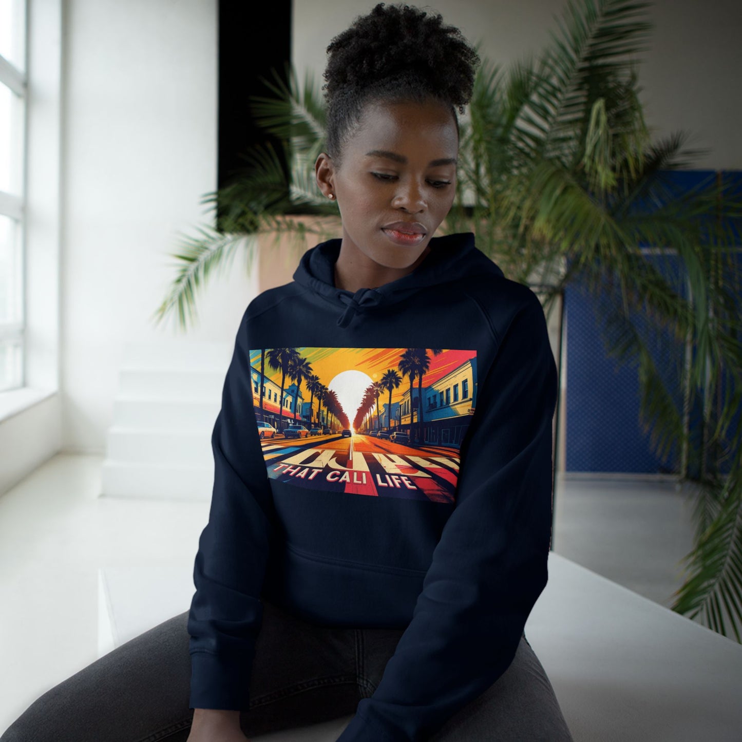 California Love Supply Hoodie, Unisex Pullover Jacket Sweater, West Coast Beach Sunset Apparel Gift, Golden State Pacific Ocean Outerwear,