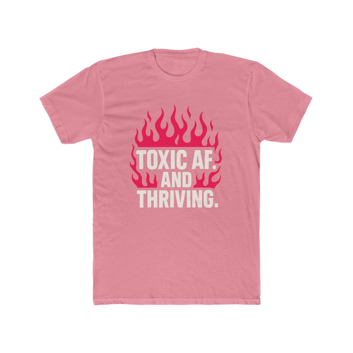 Funny Women's Toxic AF Crew Tee, Trendy Cotton T-Shirt, Empowering Statement Tee, Casual Wear, Gift for Friends