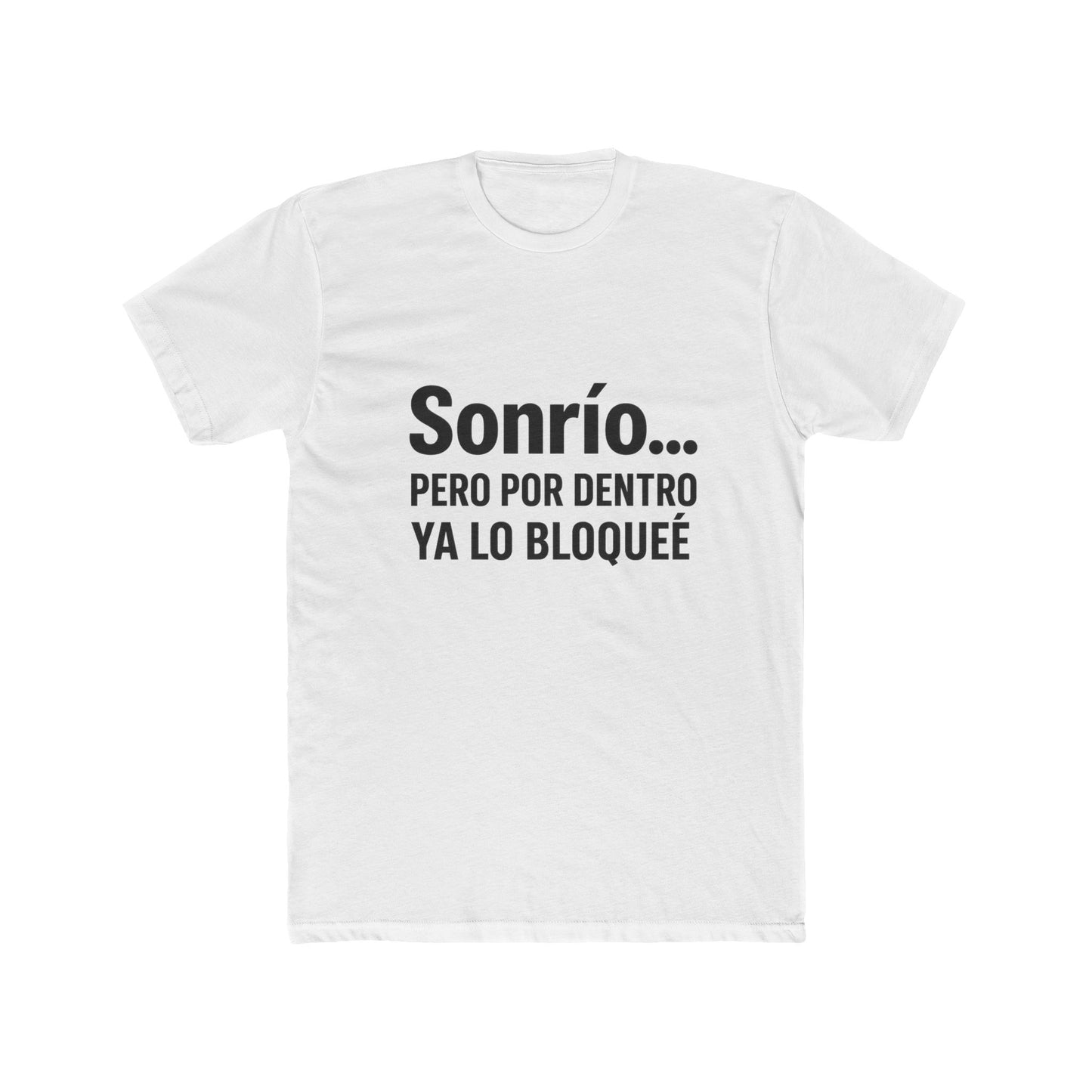 Funny Sonrío Cotton Crew Tee - Funny Quote Shirt, Gift for Friends, Casual Wear, Humor T-Shirt, Stylish Everyday Tee